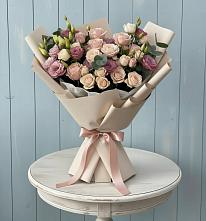 Букет цветов из:  Розы и Лизиантусы #REPLACE_PRED# Бутово
