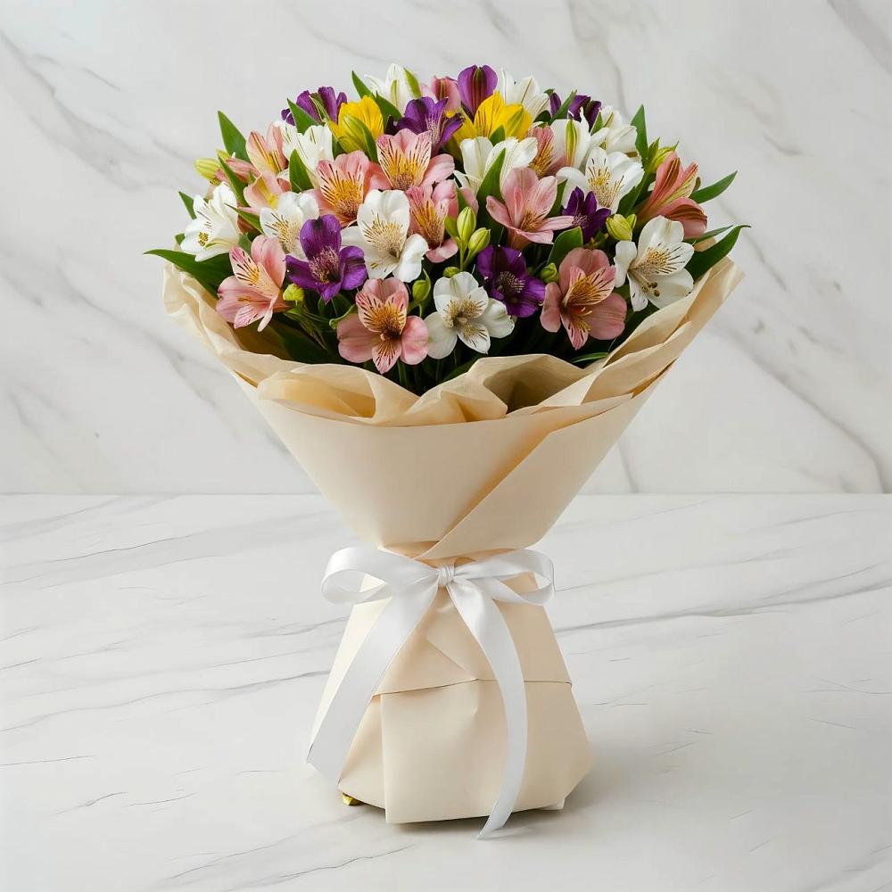 Букет цветов из: Альстромерии в Бутово