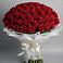 Букет 101 Красная роза Блэк Мэджик в Бутово