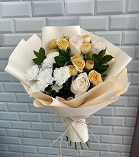 Букет цветов из:  Розы и Хризантемы #REPLACE_PRED# Бутово