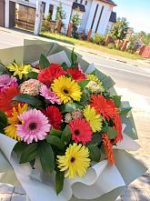 Букет цветов из:  Герберы #REPLACE_PRED# Бутово