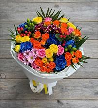 Букет цветов из:  Розы и Хризантемы в Бутово