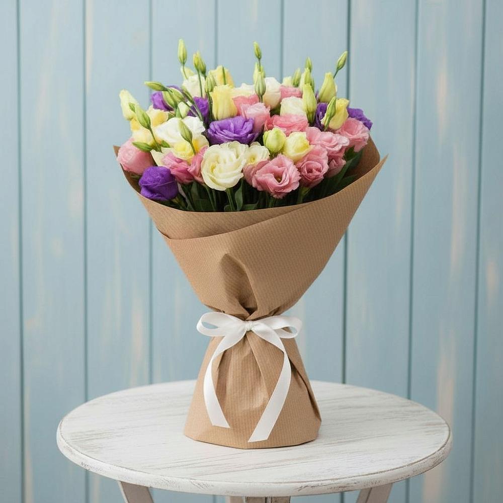 Букет цветов из: Лизиантусы в Бутово