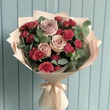 Букет цветов из:  Гвоздики и Розы #REPLACE_PRED# Бутово