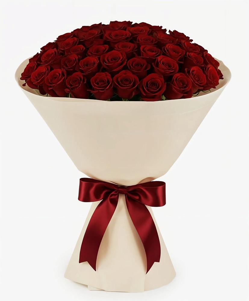 Букет 101 Бордовая роза Блэк Бакарра в Бутово